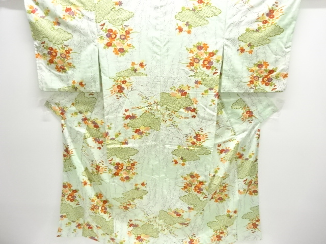JAPANESE KIMONO / CLOUDS / FLORAL PATTERNS KOMON